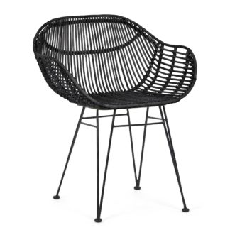An Image of Samara Accent Chair - Black Black