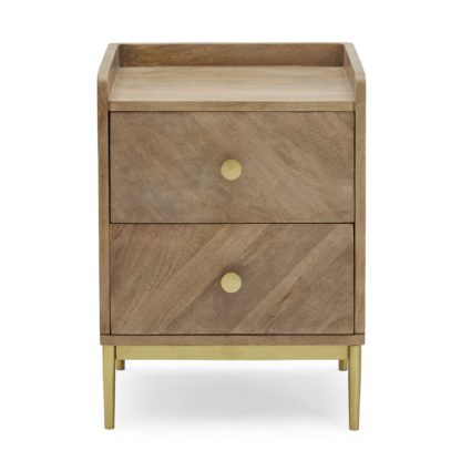 An Image of Rumi Bedside Table Brown