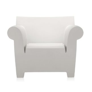 An Image of Kartell Bubble Club Armchair Zinc White