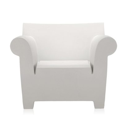 An Image of Kartell Bubble Club Armchair Zinc White