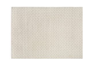 An Image of Linie Design Shimla Rug White and Steel 170 x 240cm