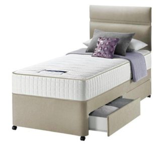 An Image of Silentnight Bingley Pocket Sprung 2 Drawer Divan - Single