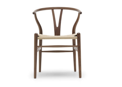 An Image of Carl Hansen & Søn Wishbone Chair CH24 Oiled Oak Frame Natural Paper Cord Seat