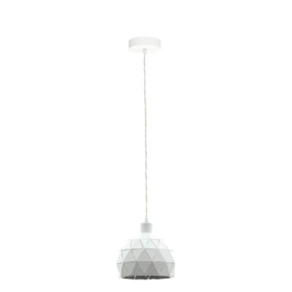 An Image of Eglo Roccaforte Pendant Light - White