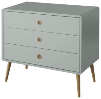 An Image of Softline 3 Drawer Chest of Drawers - Grey