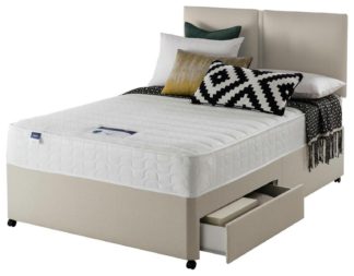 An Image of Silentnight Hatfield Memory 2 Drawer Divan - Small Double