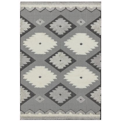 An Image of Asiatic Monty In and Outdoor Rug - 120x170cm - Black & Grey