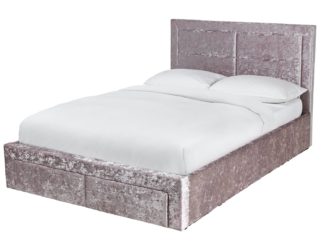 An Image of Argos Home Kourtney End Open Ottoman Sml Double Bed - Silver