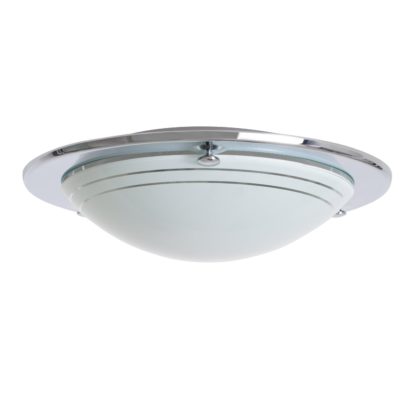 An Image of Argos Home Flush light Fitting - Chrome