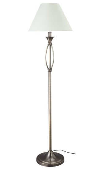 An Image of Argos Home Milan Floor Lamp - Antique Brass