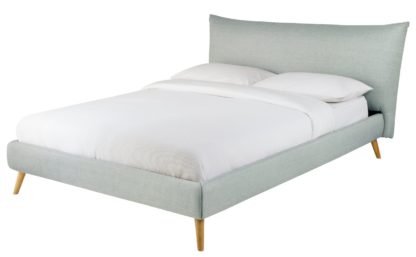 An Image of Habitat Marshmallow Small Double Bed Frame - Grey