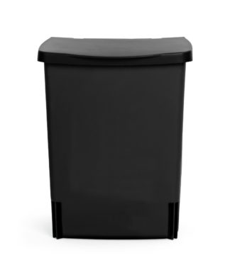 An Image of Brabantia 10 Litre Built-In Kitchen Cupboard Bin - Black