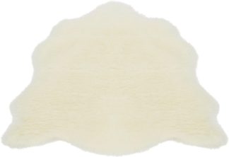 An Image of Homemaker Faux Fur Sheep Shape Rug - 75x90cm - Natural