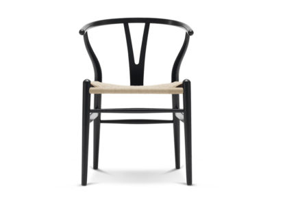 An Image of Carl Hansen & Søn Wishbone Chair CH24 Oiled Oak Frame Natural Paper Cord Seat