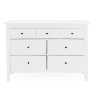 An Image of Lynton White 7 Drawer Chest White