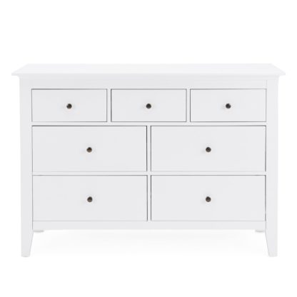 An Image of Lynton White 7 Drawer Chest White