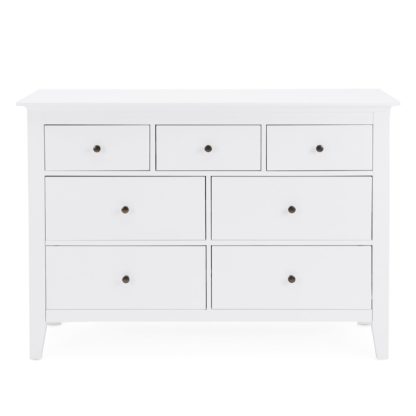 An Image of Lynton White 7 Drawer Chest White