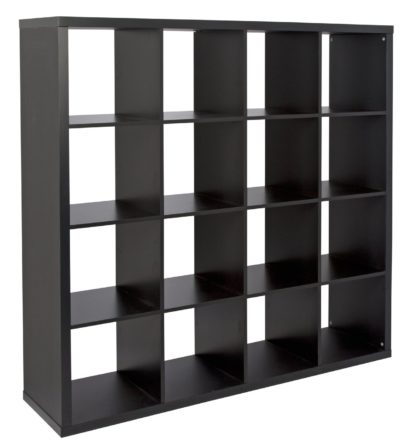 An Image of Habitat Squares Plus 16 Cube Storage Unit - Black