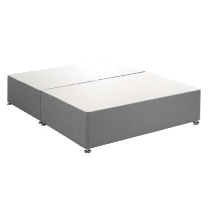 151c3309fafa9772d498df52fe7bb484c5f9b2e7dba4a0e0809c24da532978eb.jpg An Image of Universal Grey Linen Divan Base Grey