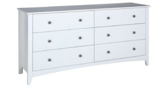 An Image of Habitat Minato 6 Drawer Chest - White