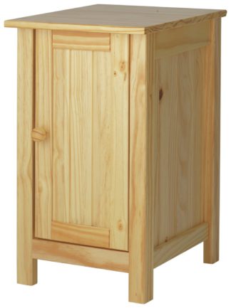 An Image of Habitat Scandinavia Slim Bedside Table - Pine