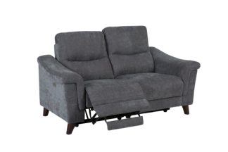 An Image of Argos Home Pepper 2 Seater Fabric Recliner Sofa - Charcoal