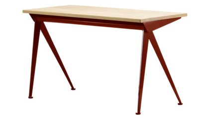 An Image of Vitra Compass Direction Desk Red