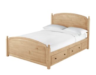 An Image of Argos Home Emberton Double Bed Frame - Pine
