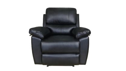 An Image of Argos Home Toby Faux Leather Rise & Recline Chair - Black