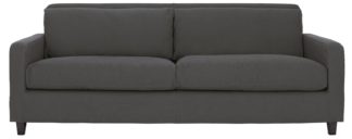 An Image of Habitat Chester 3 Seater Fabric Sofa - Charcoal