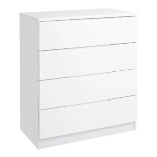 An Image of Legato White 4 Drawer Chest White