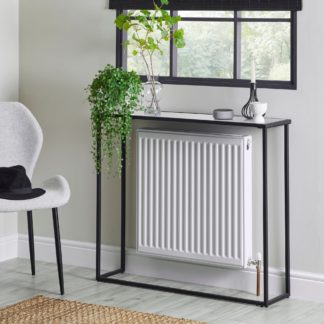 An Image of Sullivan Black Slim Console Table Black