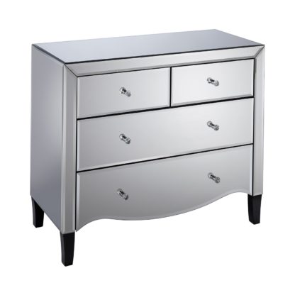 An Image of Palermo 2 Over 2 Drawer Chest Silver