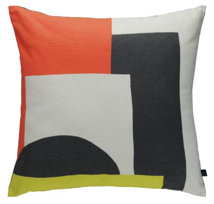 An Image of Habitat Miro 45 x 45cm Patterned Cushion - Multicoloured