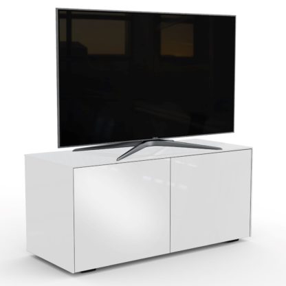 An Image of Frank Olsen Smart LED 2 Door TV Unit -White