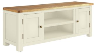 An Image of Habitat Kent 2 Door TV Unit - Two Tone