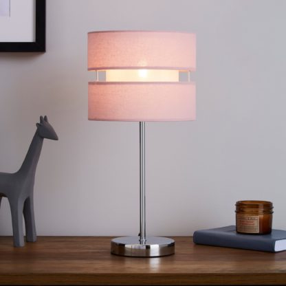 An Image of Frea Pink Table Lamp Pink