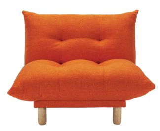 An Image of Habitat Kota Fabric Armchair - Orange