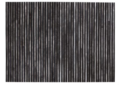 1b8b7fac4aca566b1671cb06476fbcdca0469a88bd15354d87675c94a68ccbe9.jpg An Image of Linie Design Channel Hide Rug Granite 140 x 200cm