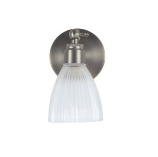 An Image of Argos Home Le Marais Pressed Glass Wall Light - Chrome