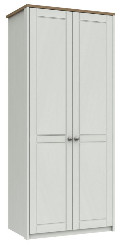 An Image of Kielder 2 Door Wardrobe - White