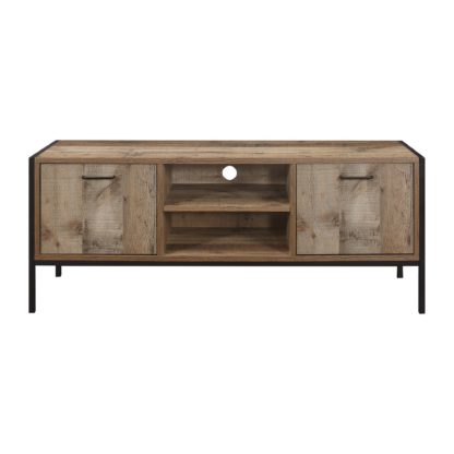1db9a3603ce536f8f162b7a6ecc2d6b52b7c0933fb845228e179cb01632cc99a.jpg An Image of Urban Rustic TV Stand Brown