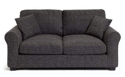 An Image of Habitat Lisbon Fabric Sofa Bed - Charcoal