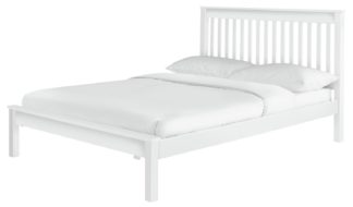 An Image of Habitat Aspley Kingsize Bed Frame - White