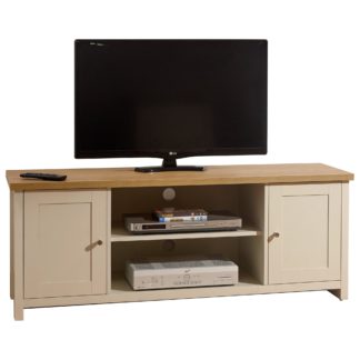 An Image of Lancaster Large TV Stand Cream