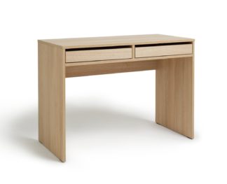 An Image of Habitat Pepper 2 Drawer Desk - Oak Effect