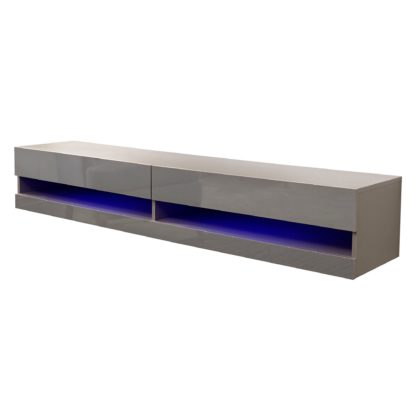 An Image of Galicia 150cm LED Wall TV Unit Black