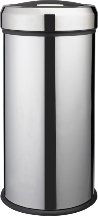 An Image of Argos Home 30 Litre Touch Top Kitchen Bin - Silver