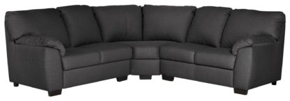 An Image of Argos Home Milano Corner Fabric Sofa - Charcoal