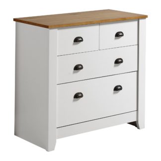 An Image of Ludlow White 4 Drawer Chest White